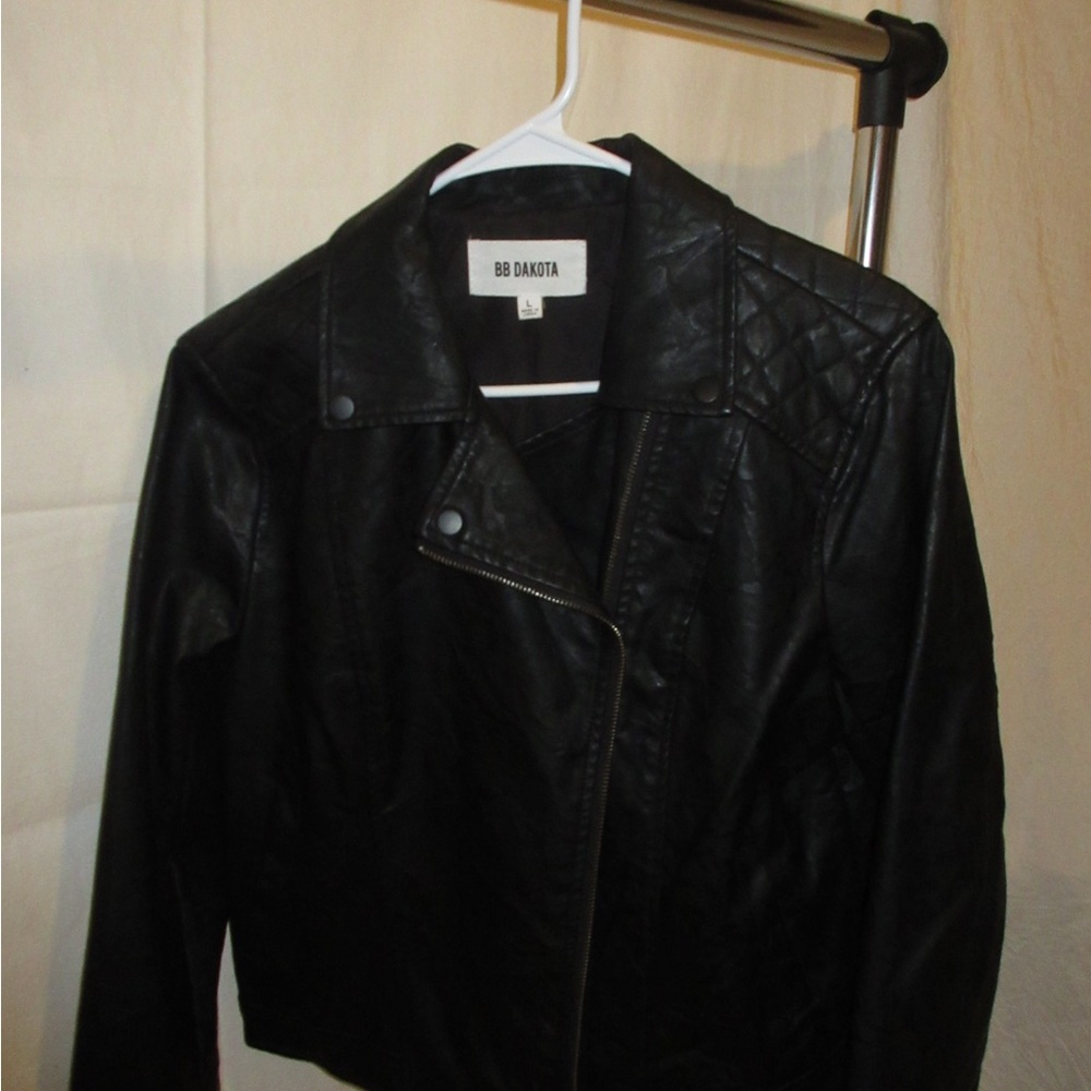 BB Dakota Women's Black Leather Jacket